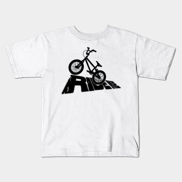 bmx ride me Kids T-Shirt by hottehue